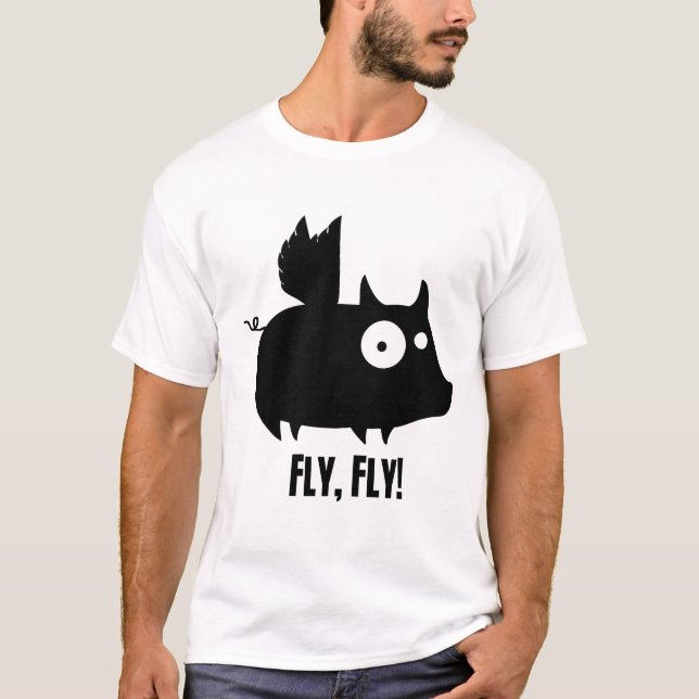 T-shirt Mouche de mouche porcine (Devant)