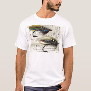 T-shirt Mouche saumonée classique sur la carte