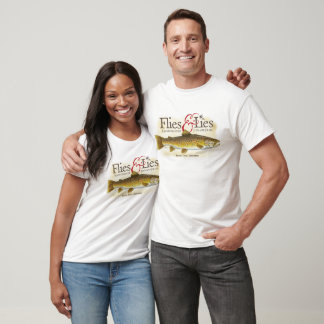 T-shirt Mouches et mensonges truite Brown