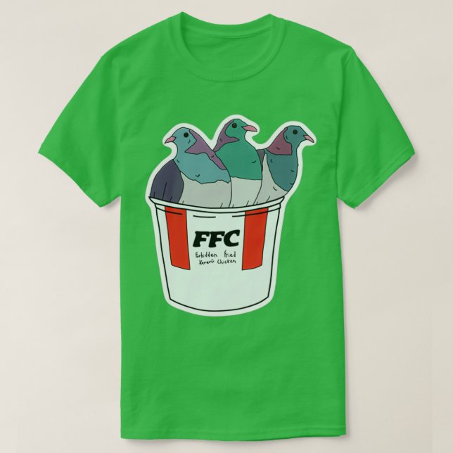 T-shirt Mouchoir de poulet frit interdit 2 (Design devant)