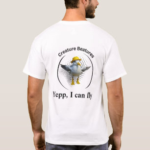 T-shirt Mouette aux bottes jaunes Humour de la plage côt