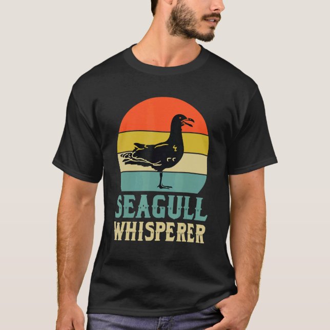 T-shirt Mouette de mer Whisperer Mouette de mer Love Beach (Devant)