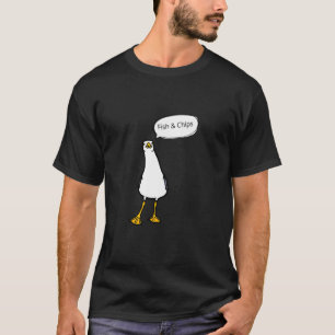 T-shirt Mouette en colère Fish & Chips Oiseau effronté