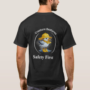 T-shirt Mouette jaune en bottes Humour de plage côtière