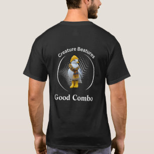 T-shirt Mouette jaune en bottes Humour de plage côtière