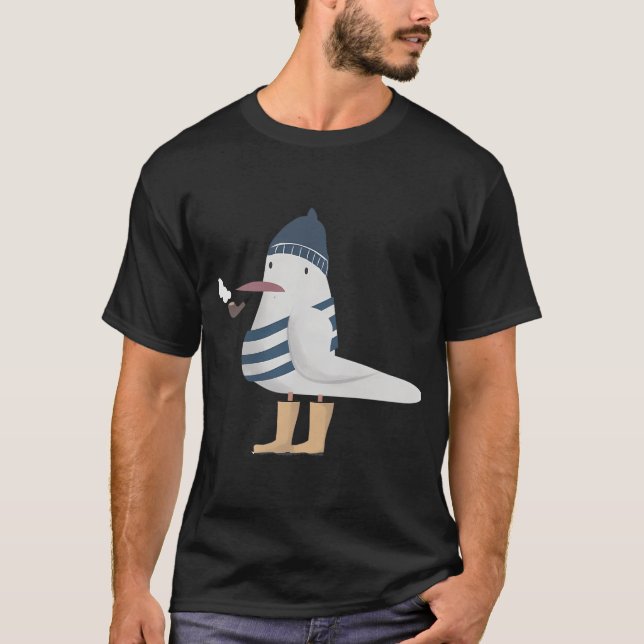 T-shirt Mouette pêcheuse (Devant)