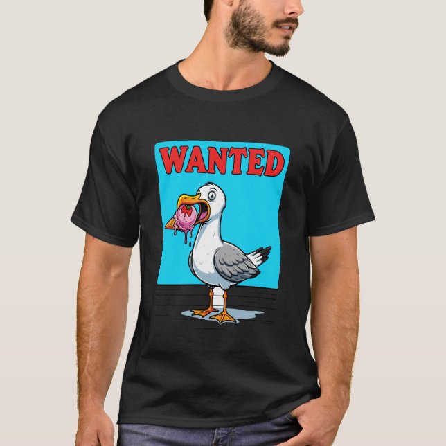 T-shirt Mouette recherchée avec cône de glace (Devant)