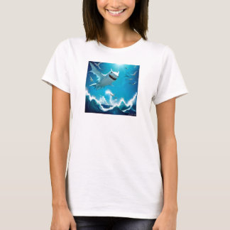 T-shirt Mouette requin par Juan Cabana
