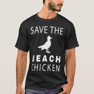 T-shirt Mouette Sauvez Le Poulet De Plage