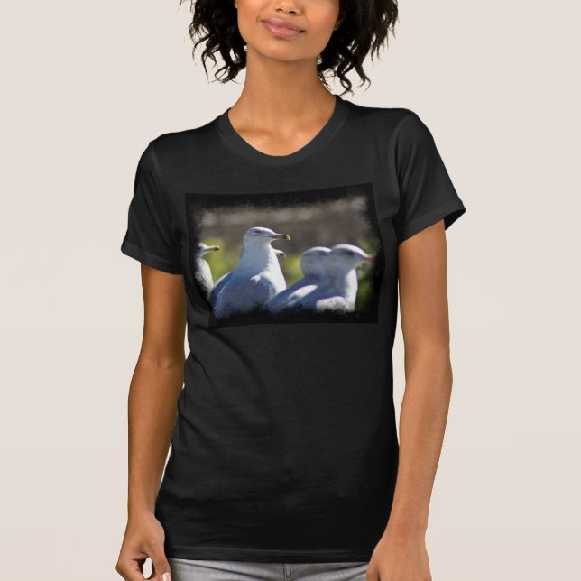 T-shirt Mouette sur rail (Devant)