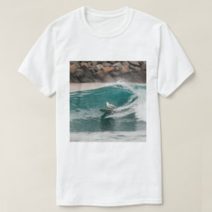T-shirt Mouette surfeuse d'hiver, Mouette surfant, Mouette