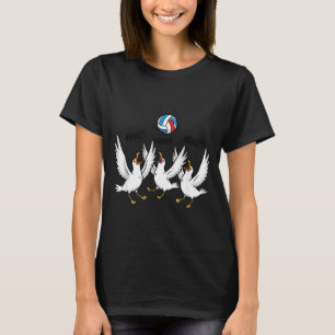 T-shirt Mouettes de volley-ball Drôle de sports de plage
