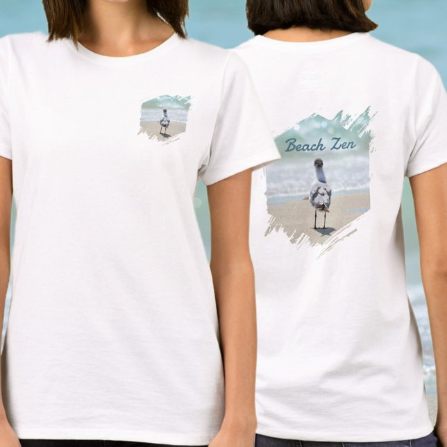 T-shirt Mouettes sur la plage (Créateur téléchargé)