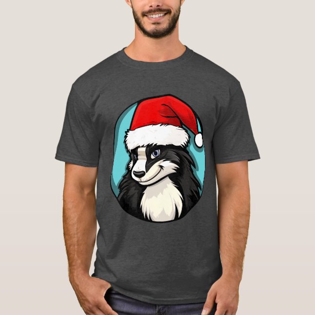 T-Shirt moufette du Père Noël (Devant)