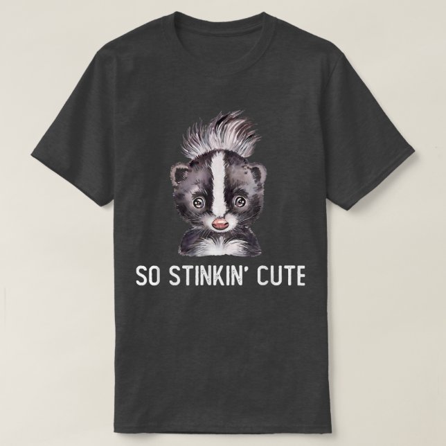 T-shirt Mouffette adorable si mignonne  (Design devant)