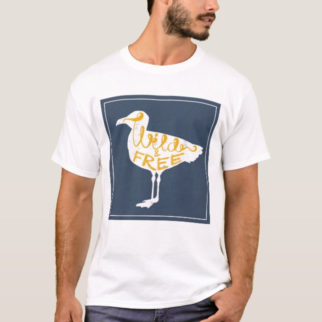 T-shirt Mougette| Sauvage Et Gratuit (Devant)