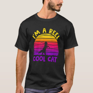 T-shirt Moulin à pêche chat lac bass cool nouveauté