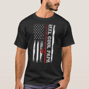 T-shirt Moulin à pêche drapeau américain homme Cool Papa 4