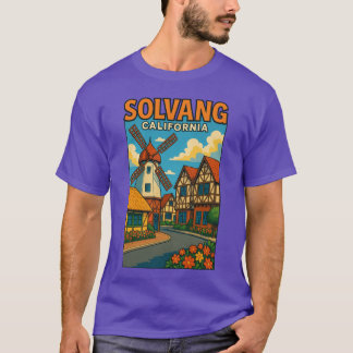 T-shirt Moulin à vent de Solvang Ville de Santa Ynez Vallé