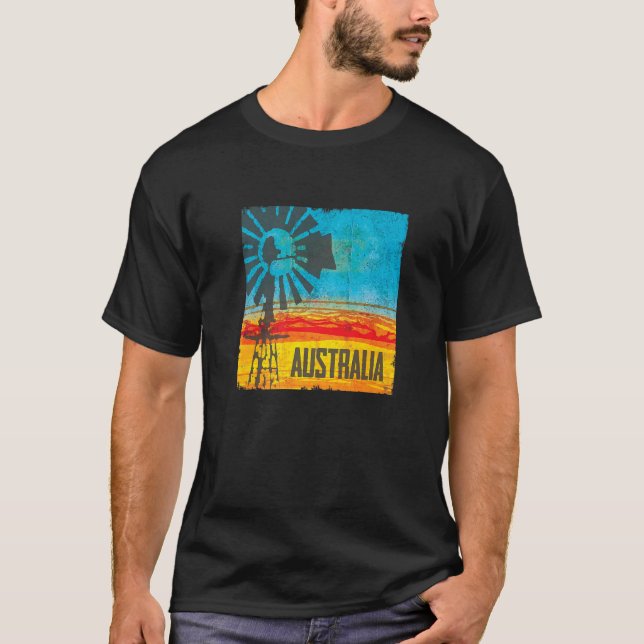 T-shirt moulin australien (Devant)