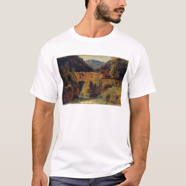 T-shirt Moulin dans la vallée près d'Amalfi, 1829 (Devant)