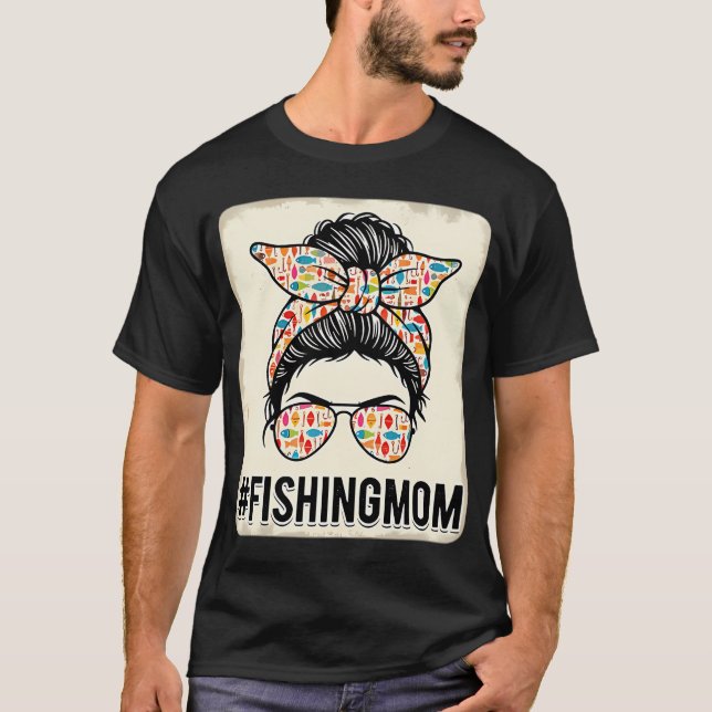 T-shirt Moulinet de pêche grincheux (Devant)