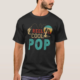 T-shirt Moulinet de pêche Pop Cool Cadeau de fête des père