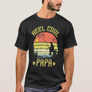 T-shirt Moulinet de pêche pour hommes Cool Papa