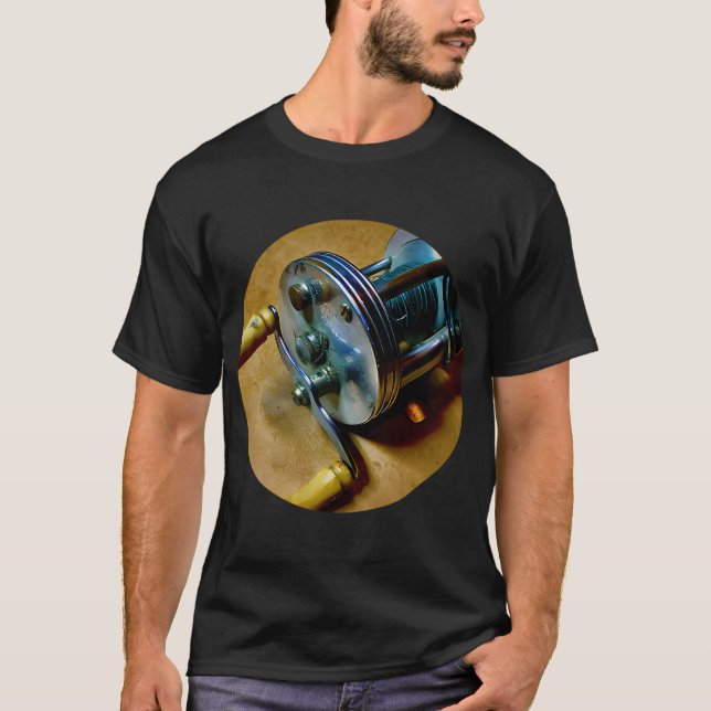 T-shirt Moulinet de pêche vintage (Devant)