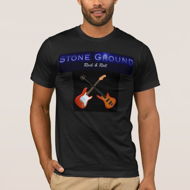 T-shirt moulu en pierre (Devant)