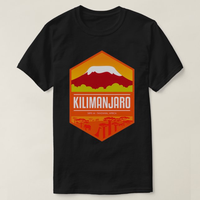 T-shirt Mount Kilimanjaro Tanzania Africa (Design devant)