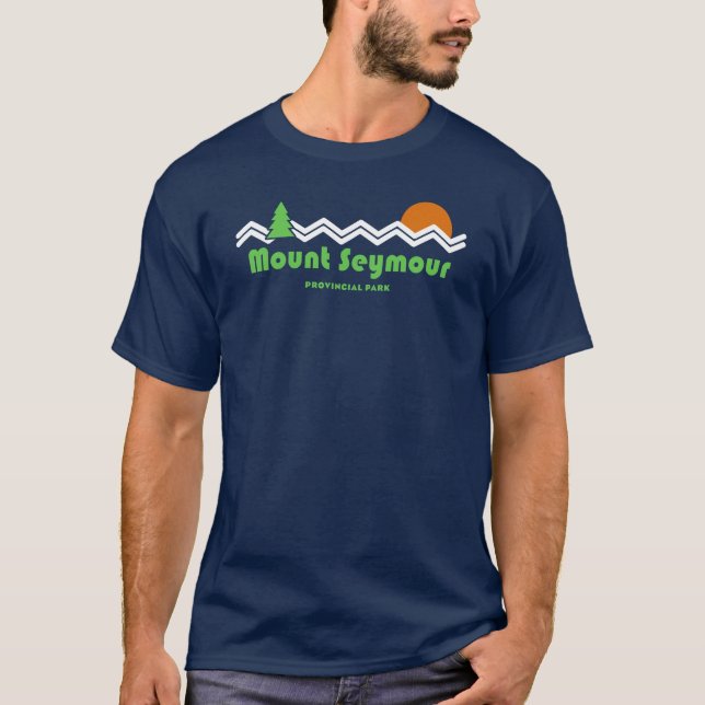 T-shirt Mount Seymour Provincial Park Retro (Devant)