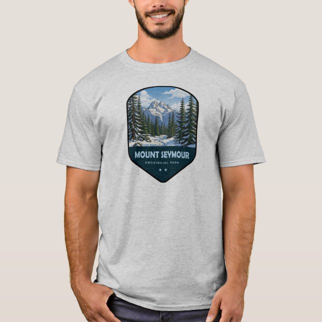 T-shirt Mount Seymour Provincial Park Shield (Devant)
