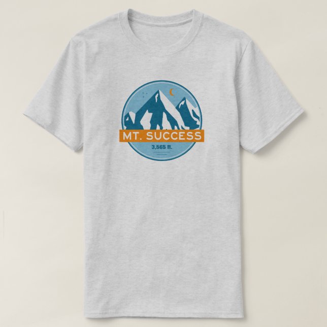 T-shirt Mount Success New Hampshire Stars Moon (Design devant)