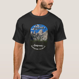 T-shirt Mount Whitney California Randonnée Whitney Vintage