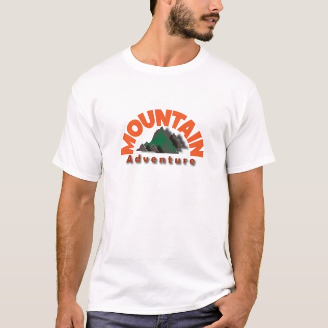 T-shirt Mountain Adventure Design, t-shirt design, (Devant)