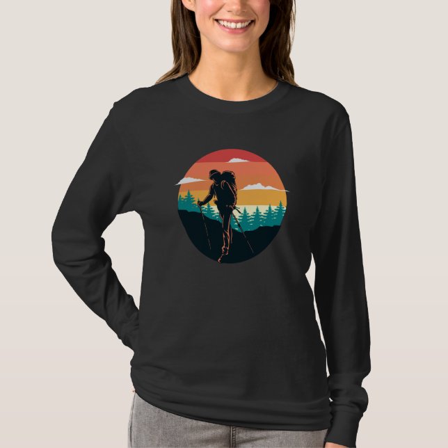 T-shirt Mountain and Forest Scene  128 (Devant)