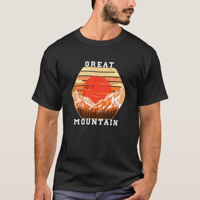 T-shirt Mountain and Forest Scene  50 (Devant)