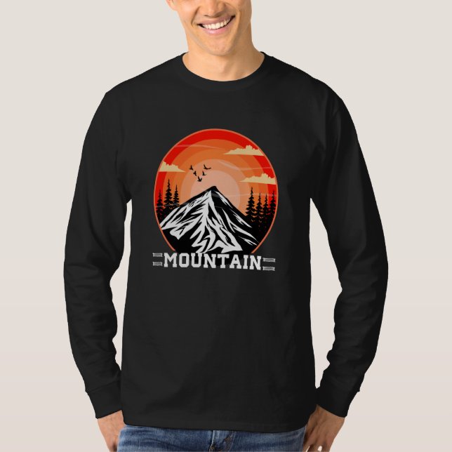T-shirt Mountain and Forest Scene  74 (Devant)