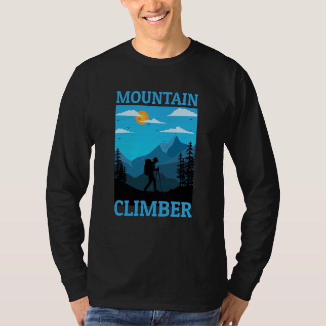 T-shirt Mountain and Forest Scene Silhouette  49 (Devant)