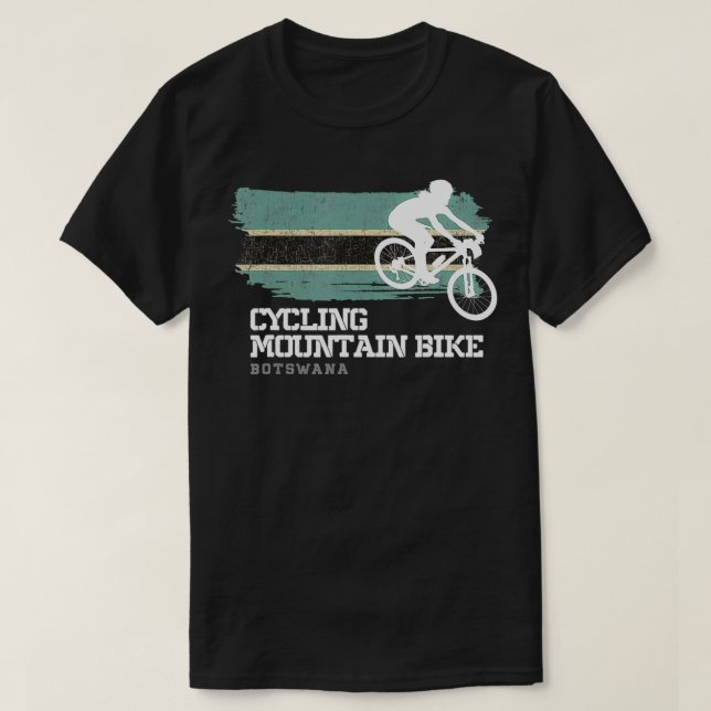 T-shirt Mountain Bike Botswana MTB Biker Biking Womens cat (Design devant)