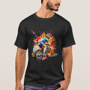 T-shirt Mountain Bike Sport Game Champion Compétition Art