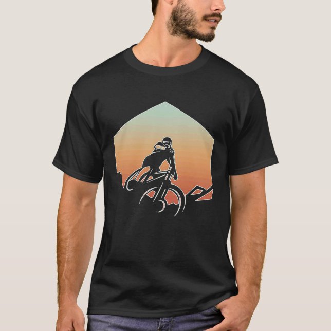 T-shirt Mountain Biking For Men Women MTB Mountain Biker   (Devant)