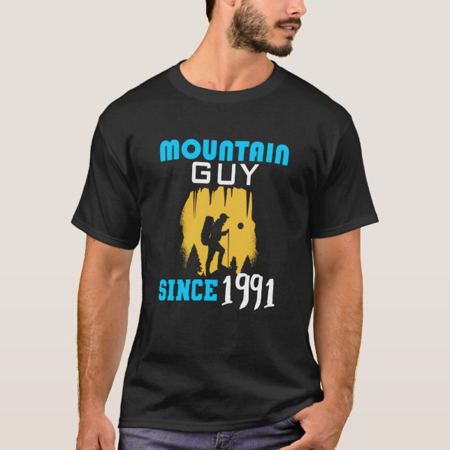 T-shirt Mountain guy depuis 1991 (Devant)