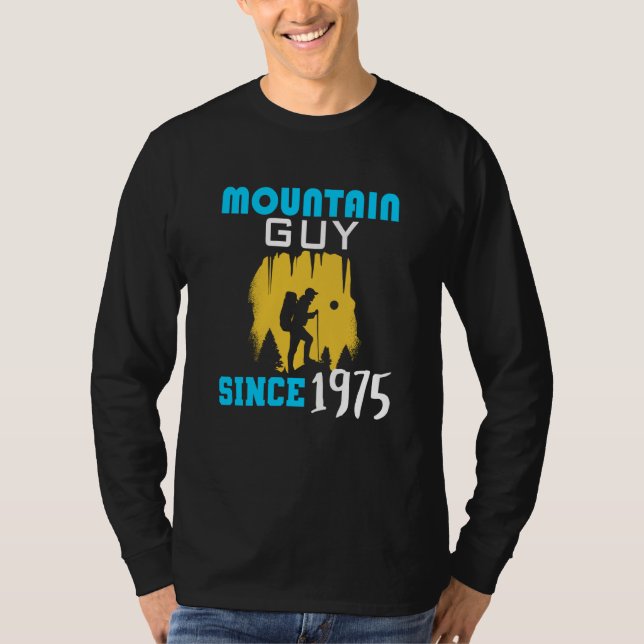 T-shirt Mountain guy since 1975 (Devant)