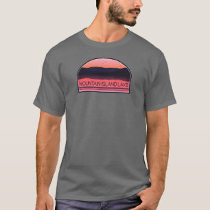 T-shirt Mountain Island Lake Caroline du Nord Sunrise roug