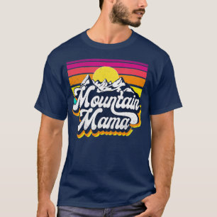T-shirt Mountain Mama Go Outdoor Adventure Randonnée Campi