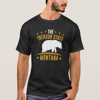 T-shirt Mountain Nature Accueil Le Trésor Etat Montana