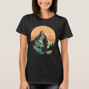 T-shirt Mountain Randonnée Adventure Sunset