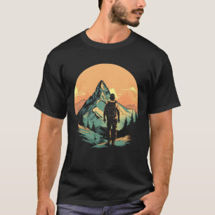 T-shirt Mountain Randonnée Adventure Sunset